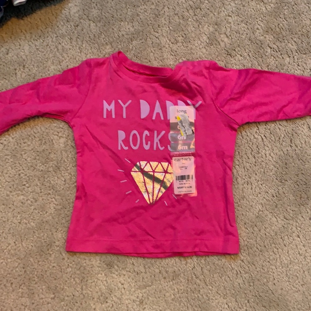 Carter’s long sleeve pink t-shirt
